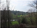 TQ4551 : View over the lakes at Chartwell from the woods by Chris Holifield