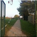 The entrance to Brookland School playing fields