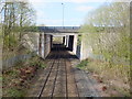 View from the Railway Bridge on Wardley Hall Road