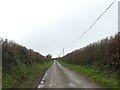 Road west from Philham Cross