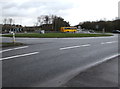 Grassy roundabout at the NE edge of Cwmbran