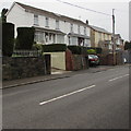 Houses above the north side of Usk Road, New Inn