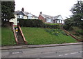 Steps up to houses, New Inn