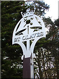 TM4599 : St. Olaves Village sign by Geographer