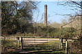 Disused chimney stack, Wern Ddu