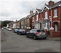 Car-lined Hatherleigh Road, Abergavenny