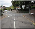 Junction at the northern end of  Hatherleigh Road, Abergavenny