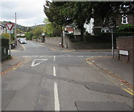 SO2914 : Junction at the northern end of  Hatherleigh Road, Abergavenny by Jaggery