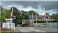 Level crossing at Barlaston in Staffordshire