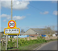 TM4599 : St. Olaves Village Name sign by Geographer