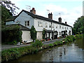 Canalside cottages near Barlaston in Staffordshire