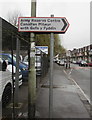 Army Reserve Centre direction sign, Broadway, Treforest