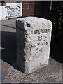 Old Milestone by the A257 in Shatterling