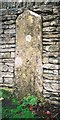 Old Milestone, A4095, Station Road, boundary wall of Stoneleigh House