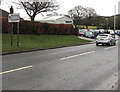 Wrexham/Wrecsam direction sign alongside the A550, Hope, Flintshire