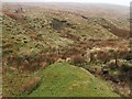 NN8601 : Moorland fences near Blairdenon Hill by wrobison