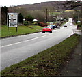 Llay and Wrexham directions sign, Hope, Flintshire