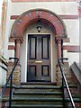 Front door, The Tower House, Park Row, Nottingham