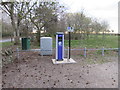 Electric car charging point, Friockheim