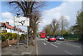 Approaching roundabout on Argyle Road (B455), West Ealing, London