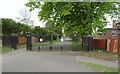 Gates to the former Northolt Park racecourse