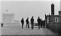 Walking the roof of Heaton Grammar School, 1965