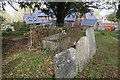 Headstones near the tomb