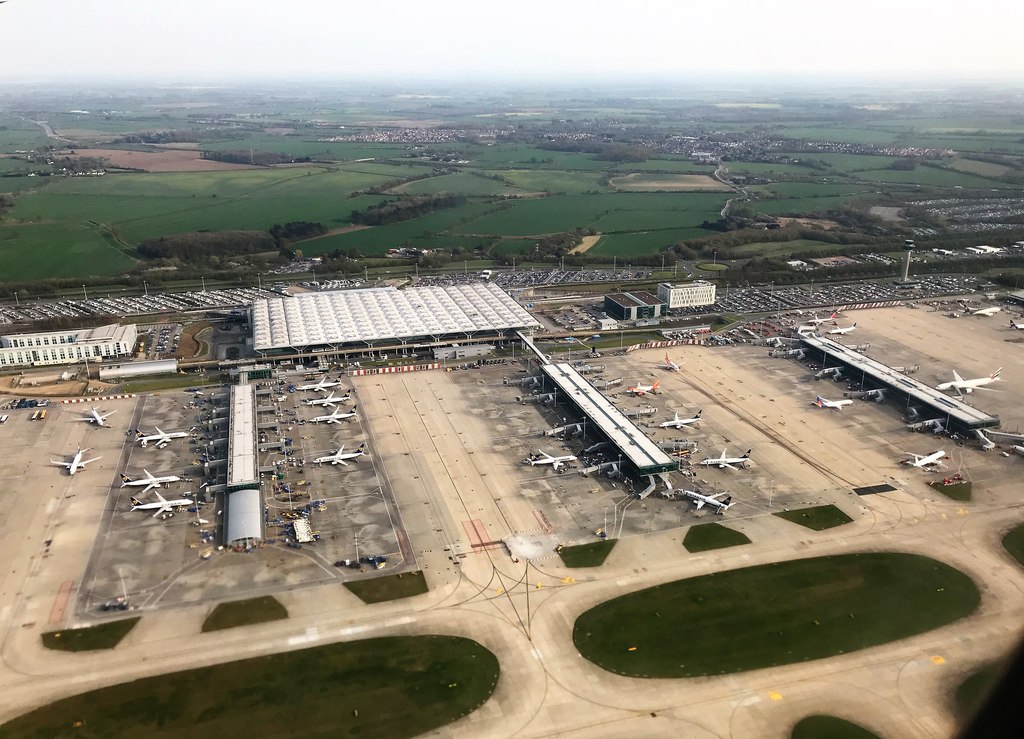 Aerial view of London Stansted Airport © Richard Humphrey cc-by-sa/2.0 ...