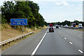 ST2726 : Northbound M5 near to Creech Heathfield by David Dixon