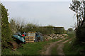 Fly Tipping near Hall Trees Farm