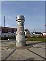 Sculpture by the Zetland Park roundabout