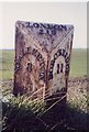 Old Milepost by the A167, Sandhutton