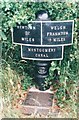 Canal Milemarker by the Montgomery Canal, Llandysilio