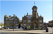 SD7332 : Clock Tower and the former Town Hall, Great Harwood by JThomas