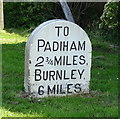 Old milestone on Burnley Road (A678)