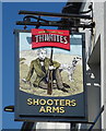 Sign for the Shooters Arms, Southfield