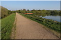 Path along the end of Daventry reservoir