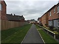 Bridleway now a footpath through a housing estate