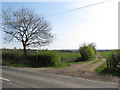 Farm track and public footpath near Fishburn