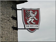TL8783 : The sign of The Red Lion by Adrian S Pye