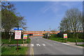 Crossing in front of the Mill Lane Industrial Site