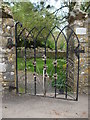 Ornate gate at St Mary Magdalene