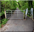 Gate and barrier across National Cycle Network Route 43, Ystradgynlais