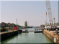 SD5029 : Lock at Preston Dock by David Dixon