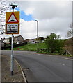 Warning sign - humps, Abertysswg