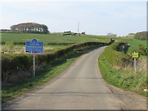 NZ3749 : County boundary on Salter's Lane, near Seaham by Malc McDonald