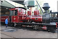 SK2406 : Statfold Barn Railway - beautiful engine on shed by Chris Allen