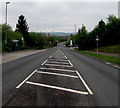 Down the A4049,  Fleur-de-lis