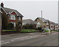 Bungalow between two-storey houses, Newport Road, Lower New Inn