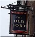 Sign for the Old Fort public house, Liverpool